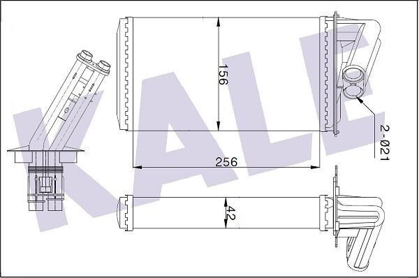 KALE OTO RADYATÖR 348460 - Теплообмінник, система опалення салону autodetail.com.ua