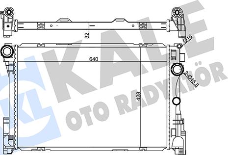 KALE OTO RADYATÖR 355655 - Радіатор, система охолодження двигуна autodetail.com.ua