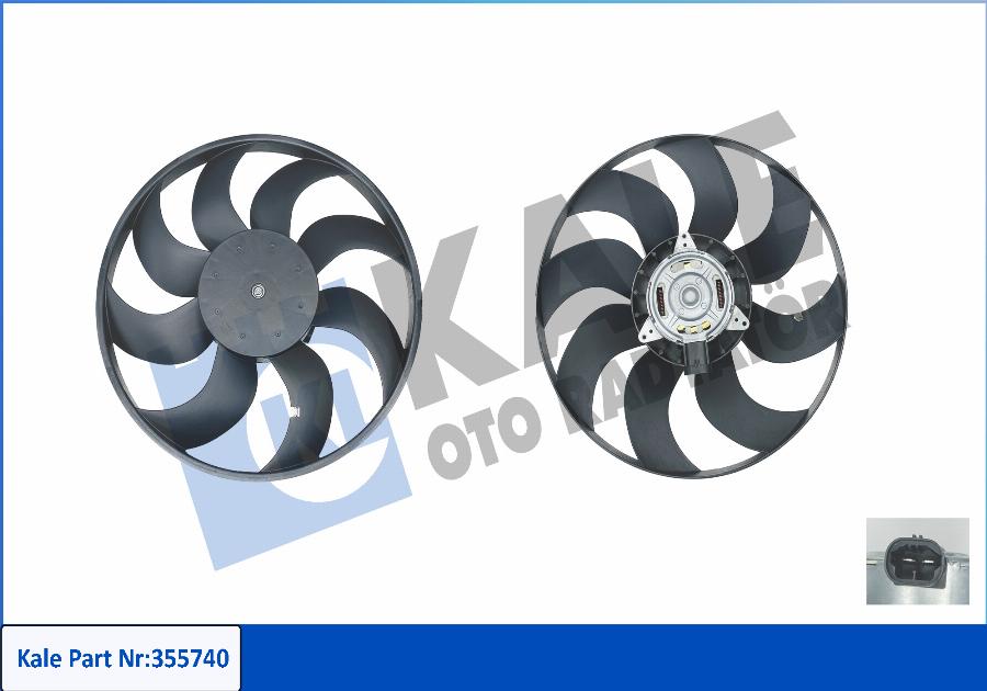 KALE OTO RADYATÖR 355740 - Вентилятор, система охолодження двигуна autodetail.com.ua