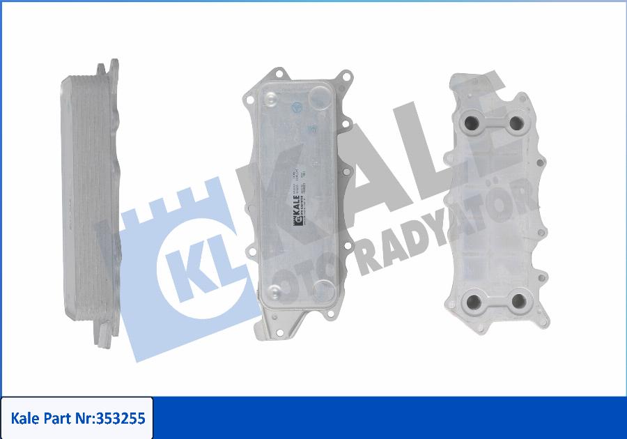 KALE OTO RADYATÖR 353255 - Охолоджувач оливи, моторна олива autodetail.com.ua