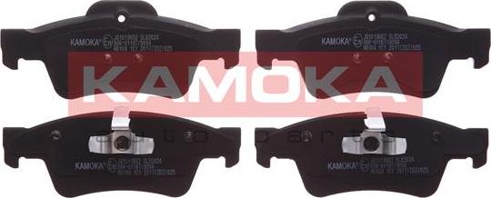 Kamoka JQ1013662 - Комплект гальмівних накладок, дискове гальмо autodetail.com.ua