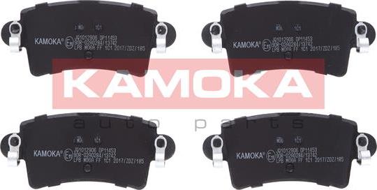Kamoka JQ1012906 - Комплект гальмівних накладок, дискове гальмо autodetail.com.ua