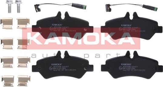 Kamoka JQ1012088 - Комплект гальмівних накладок, дискове гальмо autodetail.com.ua