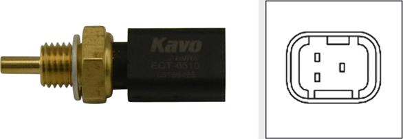 Kavo Parts ECT-6510 - Датчик, температура охолоджувальної рідини autodetail.com.ua