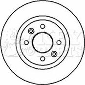 Key Parts KBD4317 - Гальмівний диск autodetail.com.ua
