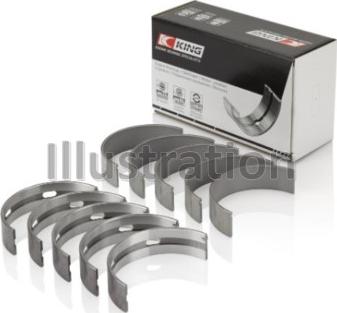 King MB5330XA0.25 - Комплект підшипників колінчатого вала autodetail.com.ua