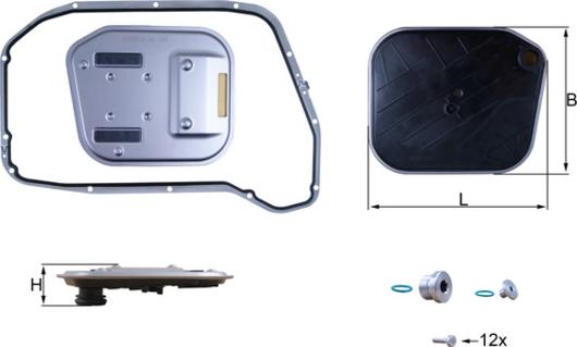 KNECHT HX 189 KIT - Гідравлічний фільтр, автоматична коробка передач autodetail.com.ua