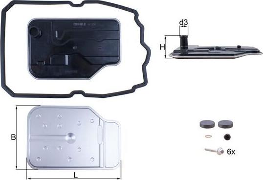 KNECHT HX 230 KIT - Гідравлічний фільтр, автоматична коробка передач autodetail.com.ua