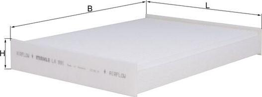 KNECHT LA 891 - Фільтр, повітря у салоні autodetail.com.ua