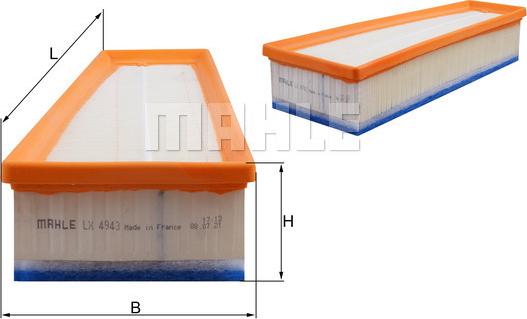 KNECHT LX 4943 - Повітряний фільтр autodetail.com.ua