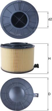 KNECHT LX 4411 - Повітряний фільтр autodetail.com.ua