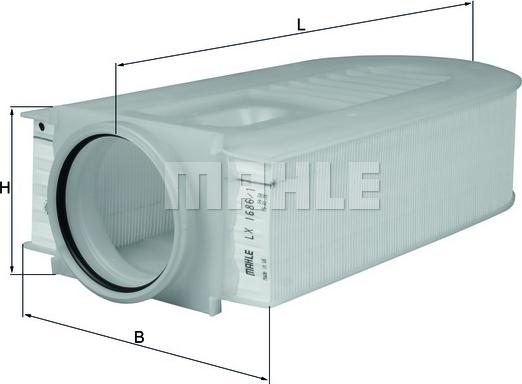 KNECHT LX 1686/1 - Повітряний фільтр autodetail.com.ua