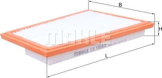 KNECHT LX 1850/2 - Повітряний фільтр autodetail.com.ua