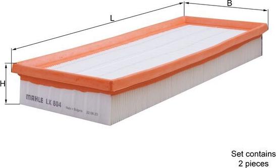 KNECHT LX 804/S - Повітряний фільтр autodetail.com.ua