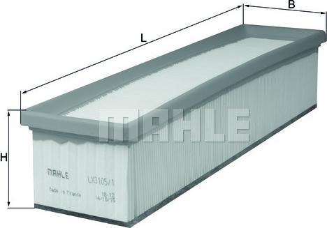 KNECHT LX 3105/1 - Повітряний фільтр autodetail.com.ua