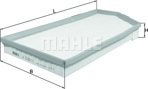 KNECHT LX 3188/11 - Повітряний фільтр autodetail.com.ua