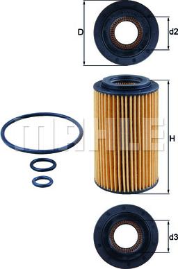 KNECHT OX 153/7D2 - Оливний фільтр autodetail.com.ua