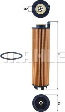 KNECHT OX 1301 D - Оливний фільтр autodetail.com.ua