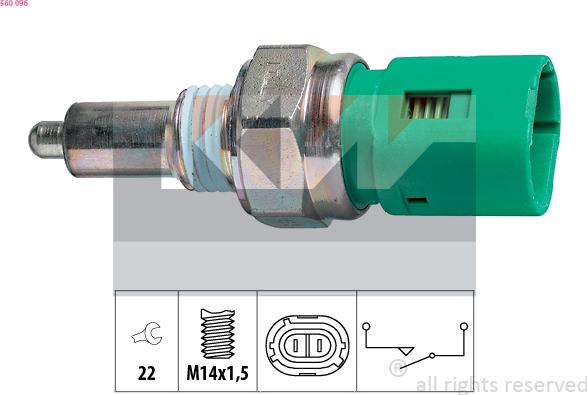 KW 560 096 - Перемикач, ліхтар заднього ходу autodetail.com.ua