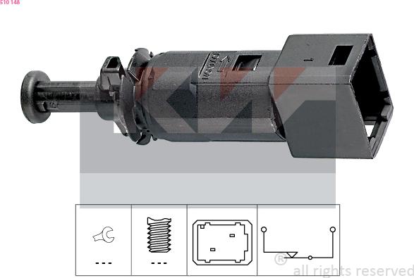 KW 510 148 - Перемикач стоп-сигналу autodetail.com.ua