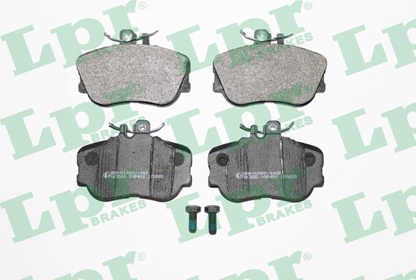 LPR 05P492 - Комплект гальмівних накладок, дискове гальмо autodetail.com.ua