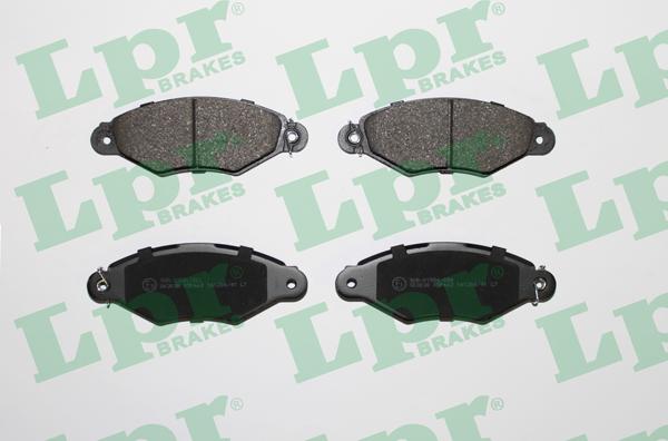 LPR 05P662 - Комплект гальмівних накладок, дискове гальмо autodetail.com.ua