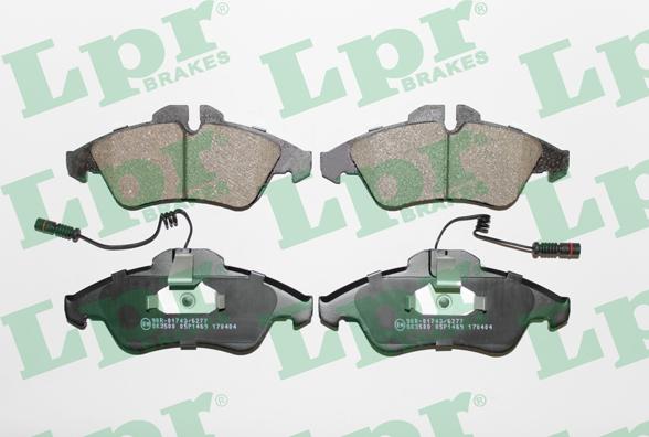 LPR 05P1469 - Комплект гальмівних накладок, дискове гальмо autodetail.com.ua