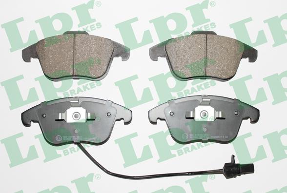 LPR 05P1391 - Комплект гальмівних накладок, дискове гальмо autodetail.com.ua