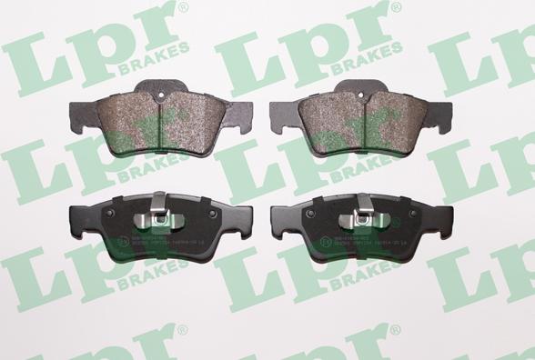 LPR 05P1254 - Комплект гальмівних накладок, дискове гальмо autodetail.com.ua