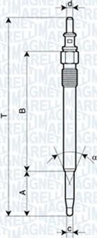 Magneti Marelli 062900052304 - Свічка розжарювання autodetail.com.ua