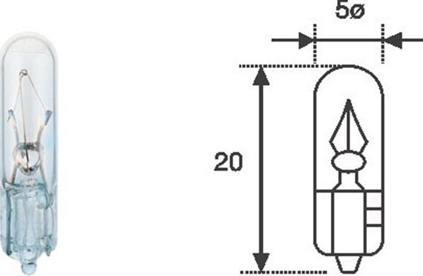 Magneti Marelli 003721100000 - Лампа розжарювання, підсвічування приладів autodetail.com.ua