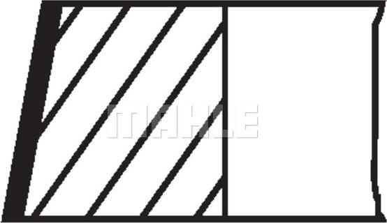 MAHLE 033 19 N3 - Комплект поршневих кілець autodetail.com.ua