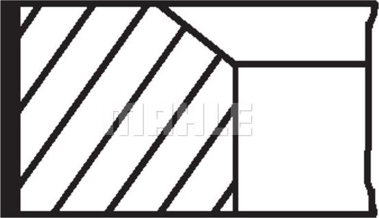 MAHLE 005 31 N2 - Комплект поршневих кілець autodetail.com.ua