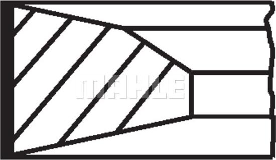 MAHLE 001 RS 11119 0N0 - Комплект поршневих кілець autodetail.com.ua