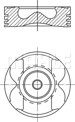MAHLE 004 56 02 - Поршень autodetail.com.ua
