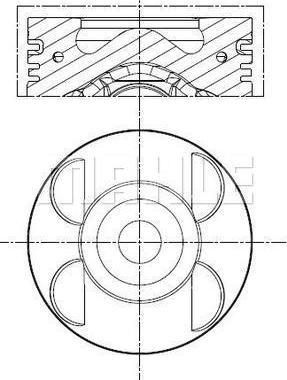 MAHLE 001 PI 00105 002 - Поршень autodetail.com.ua