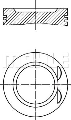 MAHLE 033 21 01 - Поршень autodetail.com.ua
