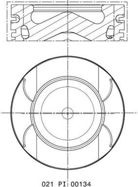 MAHLE 021 PI 00134 000 - Поршень autodetail.com.ua