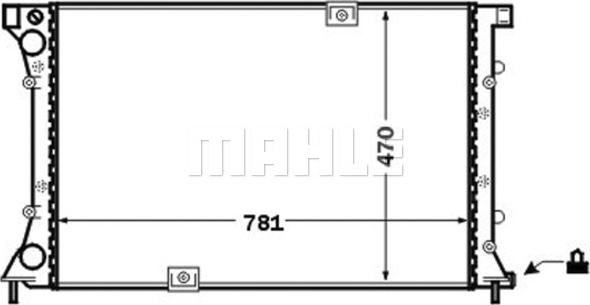 MAHLE CR 1505 000S - Радіатор, система охолодження двигуна autodetail.com.ua