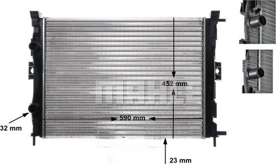 MAHLE CR 1690 000S - Радіатор, система охолодження двигуна autodetail.com.ua
