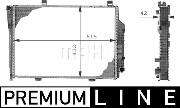 MAHLE CR 230 000P - Радіатор, система охолодження двигуна autodetail.com.ua