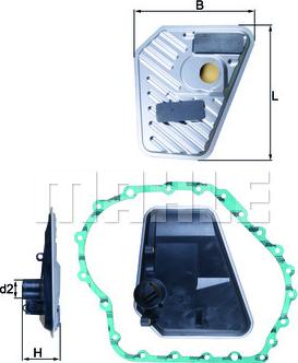 MAHLE HX 168D - Гідравлічний фільтр, автоматична коробка передач autodetail.com.ua