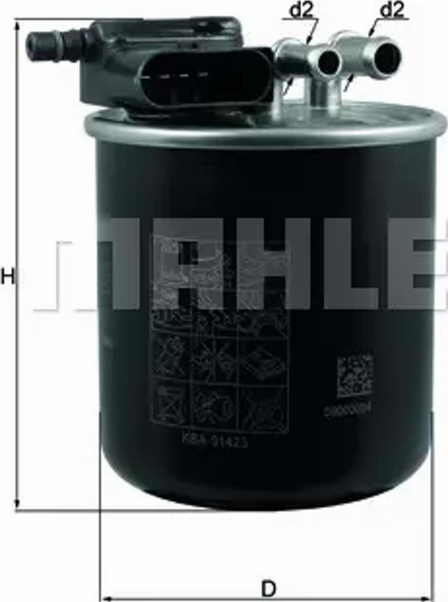 MAHLE KL 949 - Фільтр палива autodetail.com.ua