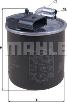 MAHLE KL 914 - Фільтр палива autodetail.com.ua