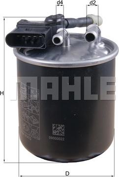 MAHLE KL 913 - Фільтр палива autodetail.com.ua