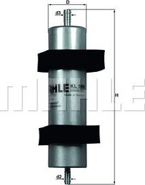 MAHLE KL 596 - Фільтр палива autodetail.com.ua