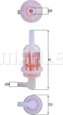 MAHLE KL 33 - Фільтр палива autodetail.com.ua