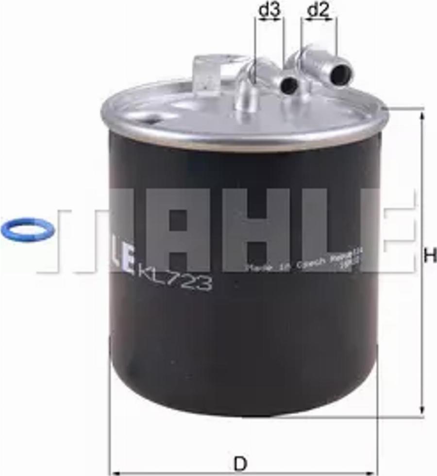 MAHLE KL 723D - Фільтр палива autodetail.com.ua