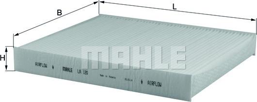 MAHLE LA 120 - Фільтр, повітря у салоні autodetail.com.ua
