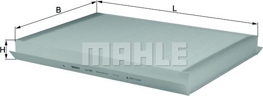 MAHLE LA 307 - Фільтр, повітря у салоні autodetail.com.ua